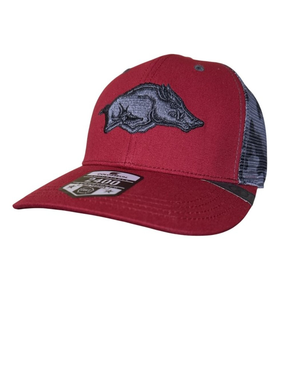 NEW Arkansas Razorbacks Colosseum OHT Maroon Trucker Snapback Cap Hat Adult OSFM